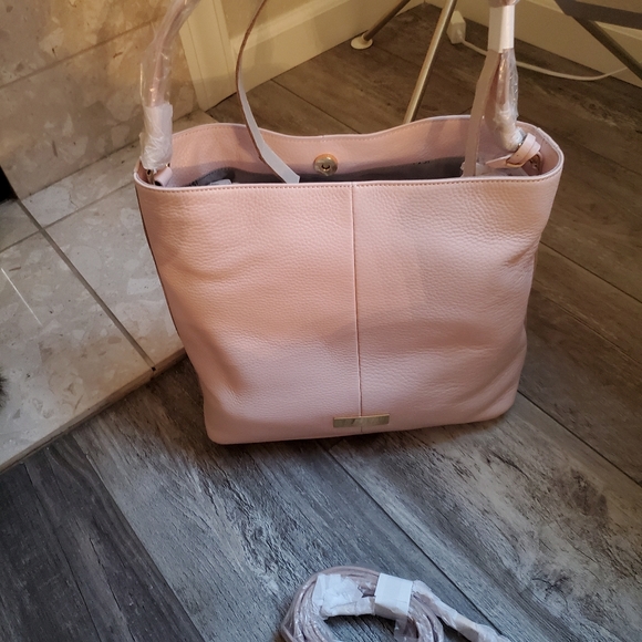 NWT ISAAC MIZRAHI PINK SHOULDER BAG - Picture 5 of 11